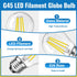 Blakapoo G45 Bulb 4W (40 5000K Bulb, E26 Bulbs Non-Dimmable, 2 Pack LED Edison Filament Watt Equivalent), Daylight LED