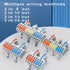10 Pcs DIN Rail Terminal Blocks, 28-12AWG Quick Wiring Cable Connector for DIY Push-in Conductor