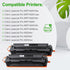 Toner Cartridge Replacement for HP 202X CF500X, 2 Packs Black for Pro MFP M281 Series