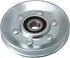 BQLZR 73x10mm Silver Iron Bearing Steel Cable Pulley, V-Shape Wheel Bearing Idler for Gym Equipment