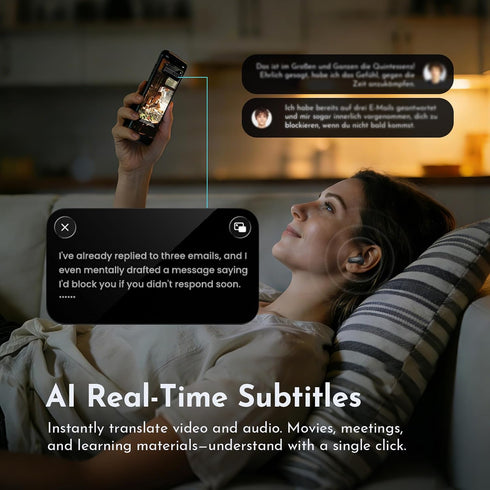 MS119 165 8 6.0,3-in-1 MINISO AI Translation Earbuds Real Time,simultaneous Interpretation with Languages