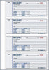 Rediform 8L818 2 3/4 7 200 Sets/Book Money Receipt Book x Carbonless Triplicate