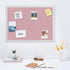 Navaris Framed Fabric Bulletin Board - 18 x 24 inches Plush Jewelry Organizer Pinboard for Wall