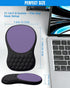 PVIPCZ Ergonomic Mouse Pad with Wrist Rest, Slope Design Memory Foam Support, Smooth Lycra Surface, Non-Slip PU Base