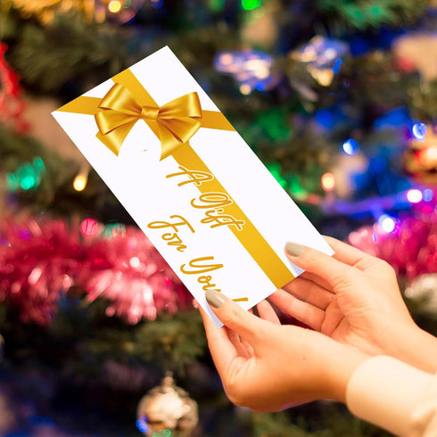 Lincia 200 Pcs Yellow Christmas Money Envelopes, 2.9" x 6.5", Cash Currency Holder for Gifts, Office, Wedding, Birthday