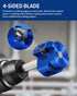 3'' PVC Pipe Reamer, Plastic Pipe Fitting Reamer, Clean Leftover Pipe & Solvent Cement Residue, Fits Standard 1/2" Drill