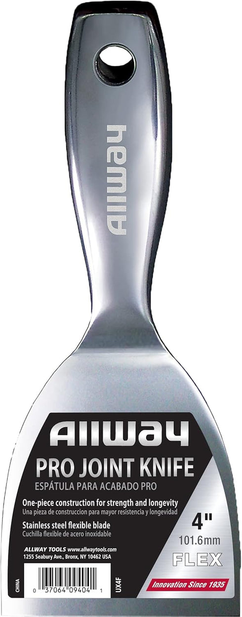 ALLWAY UX4F Premium One-Piece Flex Stainless Steel Joint Knife, 4" by ALLWAY
