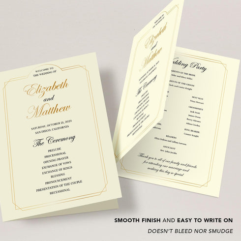 5" 7" Set A7 50 Pack x Blank Ivory Greeting Cards - Heavyweight Cream Foldover Cards and Envelopes for Wedding