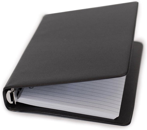 SPPRANDOM HNR essentials Loose-Leaf Memo Book, 6 3/4 x 3 3/4", 6-Ring Binder, 80 Pages + Free Refill 80 Pages by SIXNE
