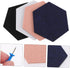 NUOBESTY 8pcs Acoustic Felt Panels, Hexagon Cork Board, Colorful Stitching Felt Bulletin Board Tiles