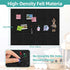 Large Cork Board for Walls, 12 Pack Black Felt Wall Tiles, 47"x35" with Push Pins & Sticky Tabs
