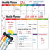 Dry Erase Magnetic Calendar for Refrigerator, 3 Pack - Monthly, Weekly, Daily Planner Magnet Whiteboard, 14"x11"