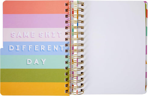 C.R. Gibson Signature Checkerboard Twin Wire Journal, 8.5" x 8.5", 480 Pages, Blank, Dot Grid, Lined