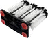 3 Bonsicoky Glass Washer Brush Cleaner Bristle Brush with Brushe Heads & Suction Base for Beer Cup, Long Leg Cup, Red