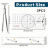 Xosjska 3 Set, 16 Inch 6 Inch Pcs Basic Navigation Include Parallel Ruler with Brass Arms Nautical Protractor