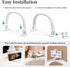 BLUVALL Half Moon Nail Lamp for Desk Portable Nail Desk Lamp with Phone Holder, Stepless Adjustment of Brightness