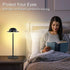 2400mAh Dimmable Cordless Table Lamp, Portable LED Desk Lamps, Rechargeable & with Remote, Dynamic Music Sync