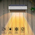 9 IP65 (2 Packs) Solar Fence Lights Outdoor,Step Lights Solar Powered with Lighting Options, Waterproof, Deck Light