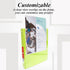 BAZIC 3 Ring Binder 1/2" Economy View Organizer - Lime Green, Round Ring, Holds 100 Sheets, 1-Count for School Office