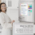 Magnetic Dry Erase Board Sheet for Fridge, 12"x8" Small White Board Organizer with Eraser and Markers