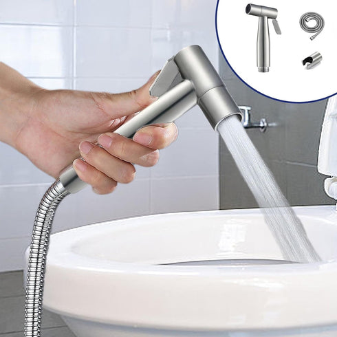 Kryfelix 5FT Hand Held Bidet Sprayer Hose Handheld Bidet Sprayer For Toilet Toilet Bidet Sprayer For Intimates Care