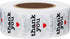 Hybsk Thank You Stickers with Black Heart, 1 Inch Round, 1,000 Adhesive Labels