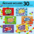 Super Student Superhero Themed Blank Postcards for Students from Teachers, 30 Total 4"x6" Fill In Notecards (5 of each