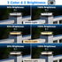 4x4 3 2 Packs 44/3.53.5 Peasur Solar Post Cap Lights Outdoor with Lighting Modes, LED Post Light Solar Powered