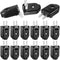 15 Pcs 2 Prong Replacement Plug, 125V 15A Male Power Plug for Small Appliances (Black)