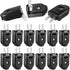 15 Pcs 2 Prong Replacement Plug, 125V 15A Male Power Plug for Small Appliances (Black)
