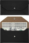 Carrotez Money Envelopes for Cash (PU Leather), Reusable Cash Envelope Wallet for Travel and Budgeting, 1 ea, No Letter