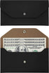 Carrotez Money Envelopes for Cash (PU Leather), Reusable Cash Envelope Wallet for Travel and Budgeting, 1 ea, No Letter