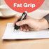 Fat Heavy Weighted Pens | Set of Two Super Big Pens with TWO BONUS INK REFILLS for Arthritis Aid