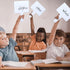 Sherr 12 Sets Dry Erase Paddles with Markers, Double Sided Handheld Whiteboard for Classroom Voting Games