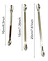ZHUUO 1 Set Stainless Steel Miniature Laboratory Sampling Spoon, Spatula Combination Reagent Spoon, Lab Utensils (Pack