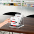NIUBEE Clear Business Card Holders, 4 Tier Acrylic Display for Business Cards, 4 Slots, 300 Card Capacity, 1 Pack