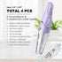 Refillable Retractable White Out Correction Tape, 4 PCS with 2 Extra Refills for Office Supplies