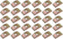 M8 Half Moon Nut MEETOOT 30PCS Zinc Washer Spacer for Furniture