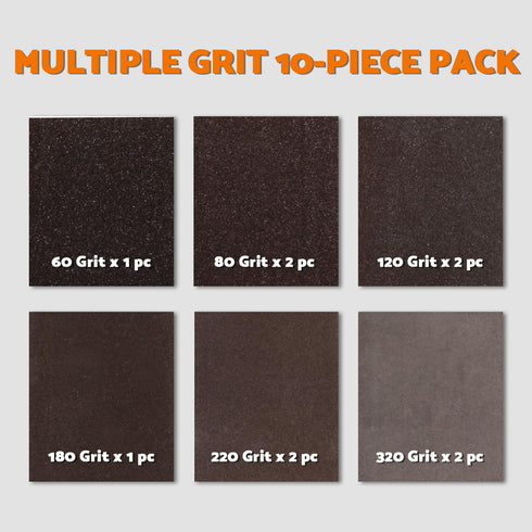 10 60 80 120 180 220 320 Sanding Block pcs with Tack Cloth, Coarse Medium Fine Grit Sanding Sponge Assortment, Sanding