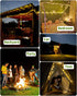 32.8 4 1 8 Solar Camping String Lights, FT Fairy String Light, in Portable Waterproof Camp LED Lamp with Lighting