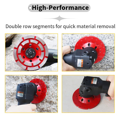 Diamond Concrete Grinding Wheel 4 1/2 Inch for Angle Grinder, Arbor Hole 7/8"-5/8" for Grinding and Polishing Concrete