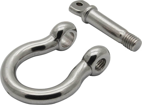 Extreme Max 3006.8294.2 BoatTector Stainless Steel Bow Shackle, 3/8", 2-Pack