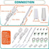 12 Inch, 120 2 Single Under Cabinet LED Light Bar Curio Collection Bookshelf Display Accent Lighting, Low Profile, Volt