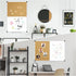 XBoard 36 x 24 Inch Magnetic White Board and Bulletin Corkboard Combo, Half Dry Erase & Cork Board with Aluminum Frame