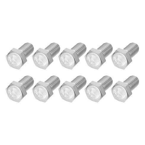 Hex Bolts 10Pcs, 5/8-11x1-1/2" 304 Stainless Steel Fully Threaded Hex Head Screw for Furniture Repair, Silver