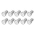 Hex Bolts 10Pcs, 5/8-11x1-1/2" 304 Stainless Steel Fully Threaded Hex Head Screw for Furniture Repair, Silver
