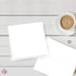 Set 5.25 5.25 Inch 5.5 5.5 25 Sets Pack Square Greeting Cards - White Blank Half Fold Cards with Envelopes Great