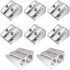 Darlingao 8 Pcs Metal Handheld Manual Pencil Sharpeners with Double Holes, Manual Pencil