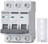 AC Miniature Circuit Breaker, 6 Amp 480V 3 Pole DIN Rail Mount Circuit Breaker, Thermal Magnetic Trip