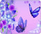 Purple Butterfly Customized Rectangle Mousepad